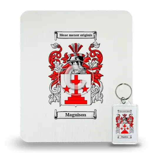 Magnison Mouse Pad and Keychain Combo Package