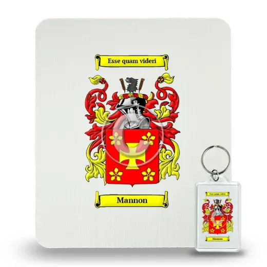 Mannon Mouse Pad and Keychain Combo Package
