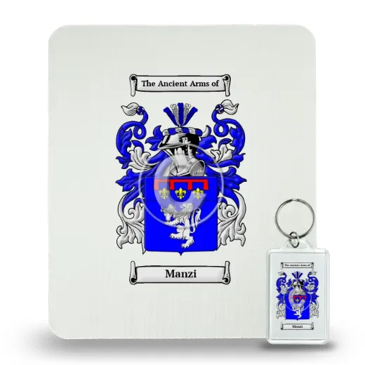 Manzi Mouse Pad and Keychain Combo Package