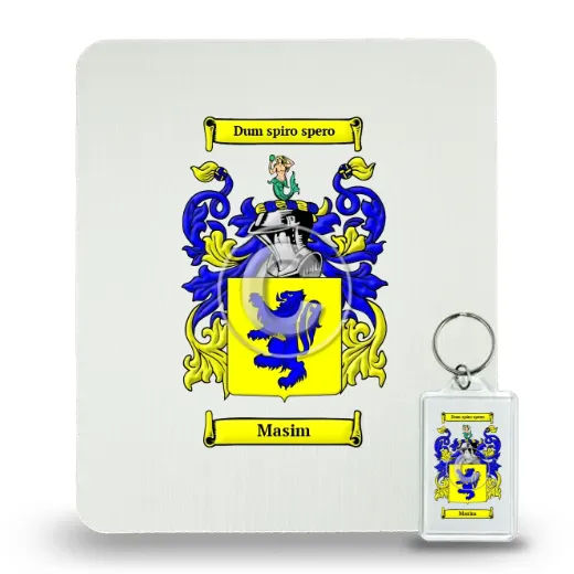 Masim Mouse Pad and Keychain Combo Package