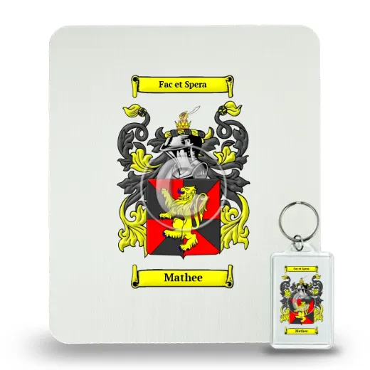Mathee Mouse Pad and Keychain Combo Package