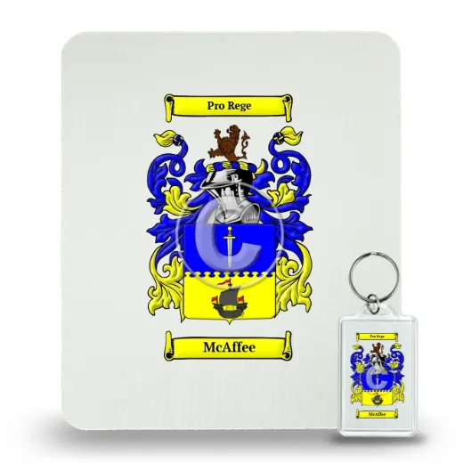 McAffee Mouse Pad and Keychain Combo Package