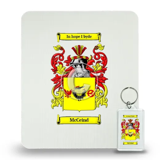 McCeind Mouse Pad and Keychain Combo Package