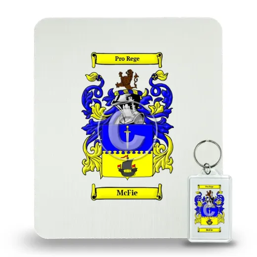 McFie Mouse Pad and Keychain Combo Package