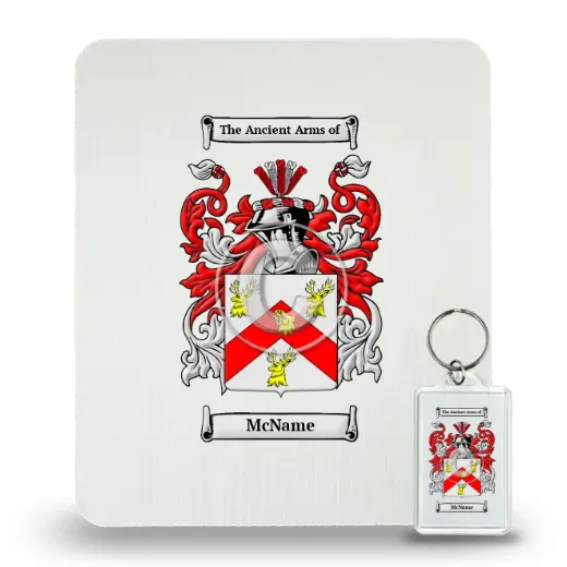 McName Mouse Pad and Keychain Combo Package