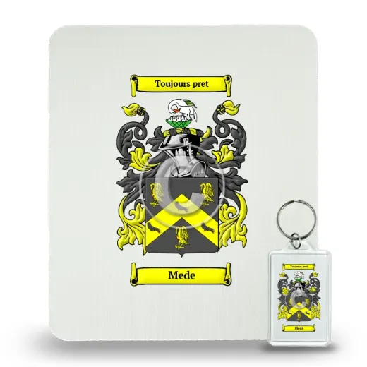Mede Mouse Pad and Keychain Combo Package