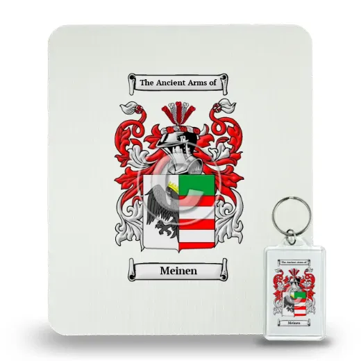 Meinen Mouse Pad and Keychain Combo Package