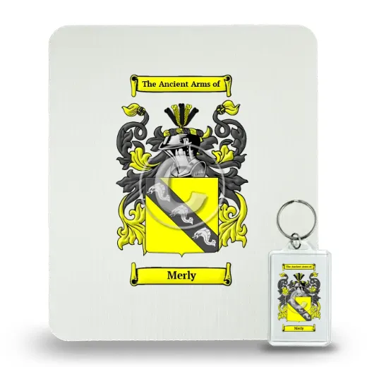 Merly Mouse Pad and Keychain Combo Package
