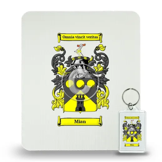 Mian Mouse Pad and Keychain Combo Package