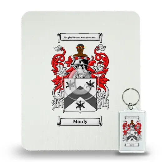 Mordy Mouse Pad and Keychain Combo Package