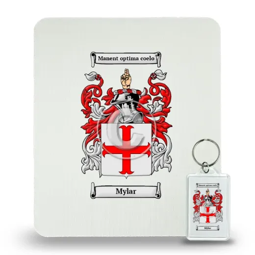 Mylar Mouse Pad and Keychain Combo Package