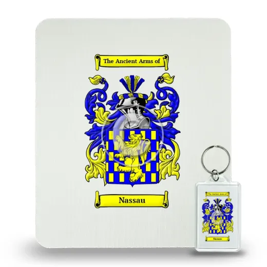Nassau Mouse Pad and Keychain Combo Package