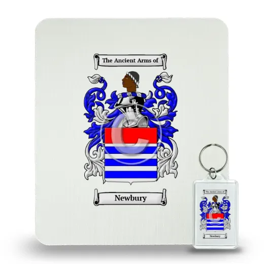 Newbury Mouse Pad and Keychain Combo Package