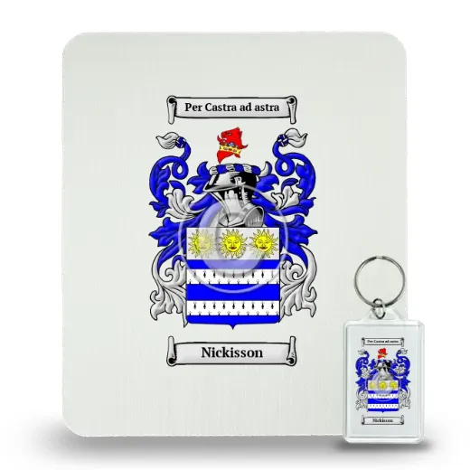 Nickisson Mouse Pad and Keychain Combo Package