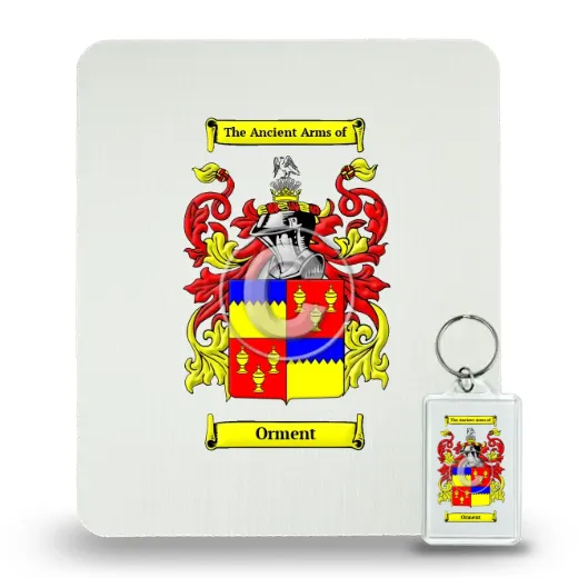 Orment Mouse Pad and Keychain Combo Package