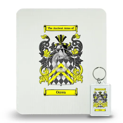 Orren Mouse Pad and Keychain Combo Package