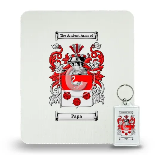 Papa Mouse Pad and Keychain Combo Package