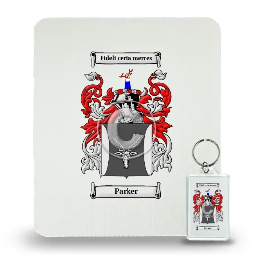 Parker Mouse Pad and Keychain Combo Package