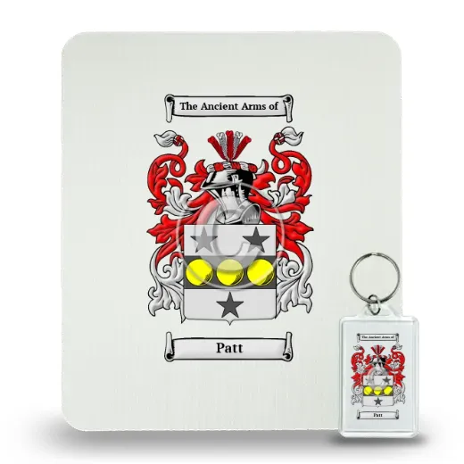 Patt Mouse Pad and Keychain Combo Package
