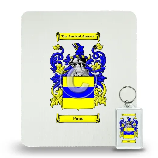 Paus Mouse Pad and Keychain Combo Package