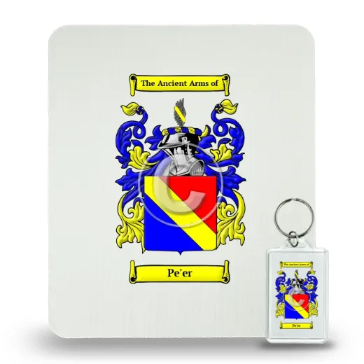 Pe'er Mouse Pad and Keychain Combo Package