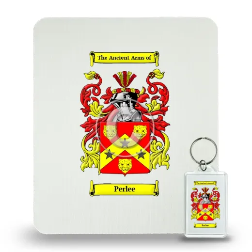 Perlee Mouse Pad and Keychain Combo Package