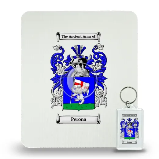 Perona Mouse Pad and Keychain Combo Package