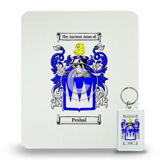 Peshal Mouse Pad and Keychain Combo Package