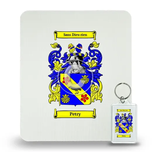 Petry Mouse Pad and Keychain Combo Package