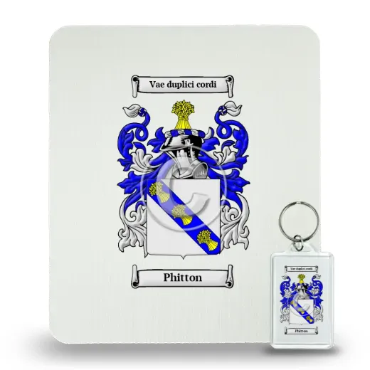 Phitton Mouse Pad and Keychain Combo Package