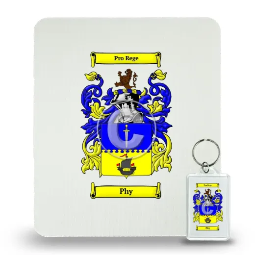Phy Mouse Pad and Keychain Combo Package