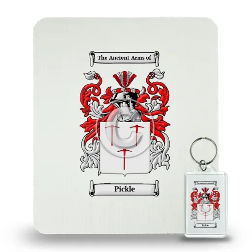 Pickle Mouse Pad and Keychain Combo Package