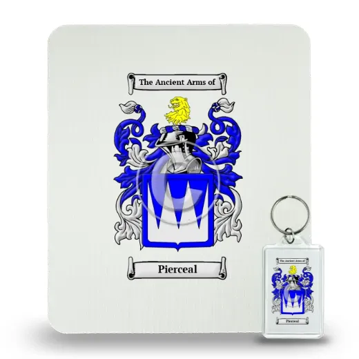 Pierceal Mouse Pad and Keychain Combo Package