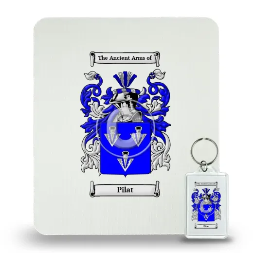 Pilat Mouse Pad and Keychain Combo Package