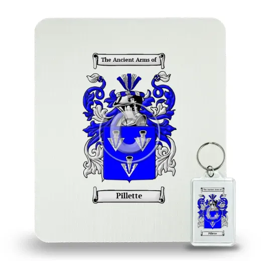 Pillette Mouse Pad and Keychain Combo Package