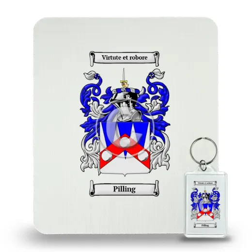 Pilling Mouse Pad and Keychain Combo Package