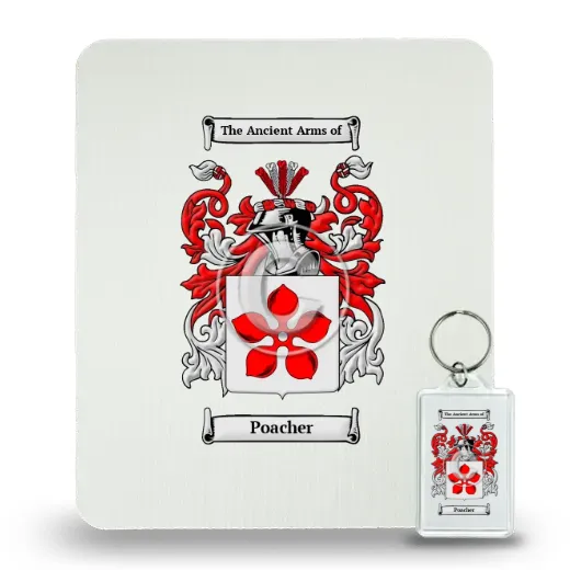 Poacher Mouse Pad and Keychain Combo Package