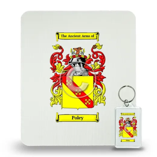 Poley Mouse Pad and Keychain Combo Package