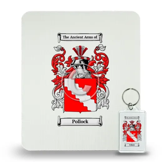 Pollock Mouse Pad and Keychain Combo Package