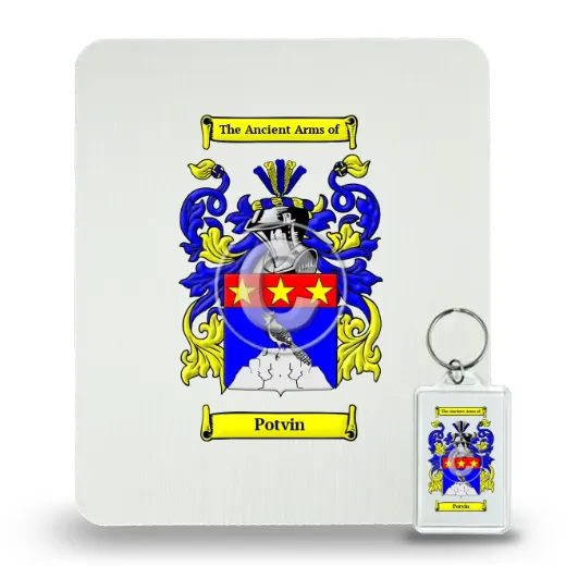 Potvin Mouse Pad and Keychain Combo Package