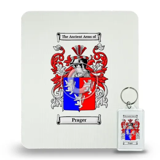 Prager Mouse Pad and Keychain Combo Package