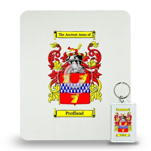 Proffand Mouse Pad and Keychain Combo Package