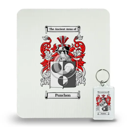 Punchon Mouse Pad and Keychain Combo Package