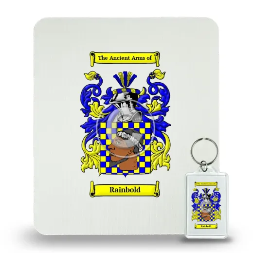 Rainbold Mouse Pad and Keychain Combo Package