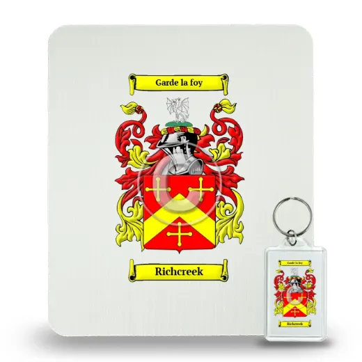 Richcreek Mouse Pad and Keychain Combo Package