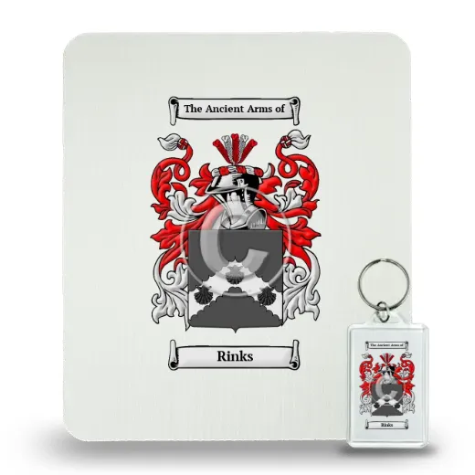 Rinks Mouse Pad and Keychain Combo Package