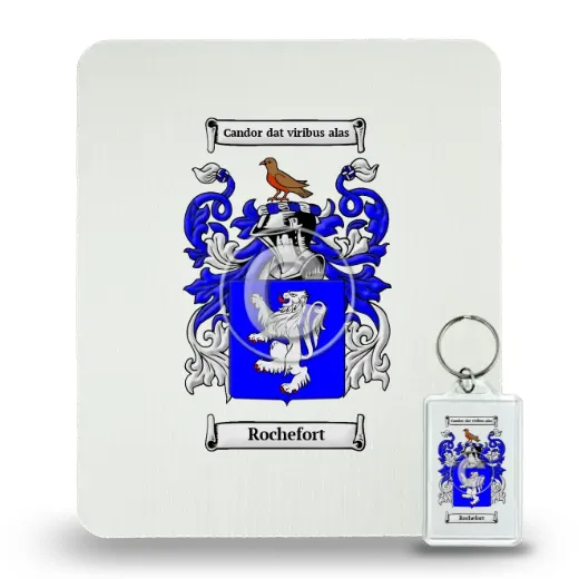 Rochefort Mouse Pad and Keychain Combo Package