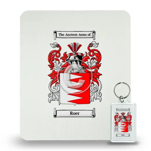 Roer Mouse Pad and Keychain Combo Package
