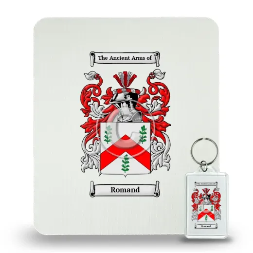 Romand Mouse Pad and Keychain Combo Package