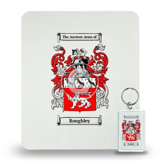 Roughley Mouse Pad and Keychain Combo Package